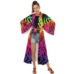 Abstract Jungle Maxi Kimono by icarusismartdesigns