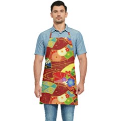 Floral Abstract Kitchen Apron by icarusismartdesigns