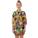 Tiger In The Jungle Half Sleeve Chiffon Kimono View1