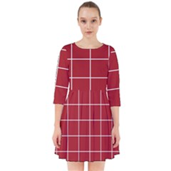 Red Buffalo Plaid Smock Dress by goljakoff