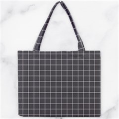 Gray Plaid Mini Tote Bag by goljakoff