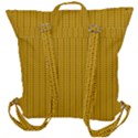 Yellow knitted pattern Buckle Up Backpack View3