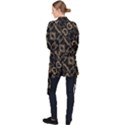 Modern Intricate Print Pattern Long Sleeve Velvet Kimono  View2