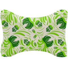 Green Leaves Seat Head Rest Cushion by Eskimos