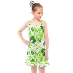 Green Leaves Kids  Overall Dress by Eskimos