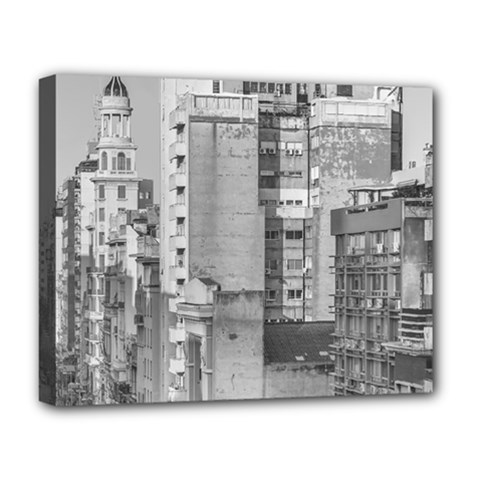 Aerial View Montevideo Uruguay Deluxe Canvas 20  X 16  (stretched) by dflcprintsclothing