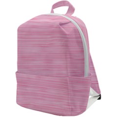 Pink Knitted Pattern Zip Up Backpack by goljakoff