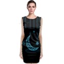 Moon Star Neon Wallpaper Sleeveless Velvet Midi Dress View1