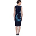 Moon Star Neon Wallpaper Sleeveless Velvet Midi Dress View2