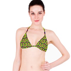 Smiley Background Smiley Grunge Bikini Top by Dutashop