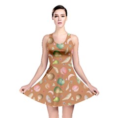 Watercolor Fruit Reversible Skater Dress by SychEva