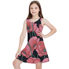 Poppy Flowers Kids  Lightweight Sleeveless Dress by goljakoff