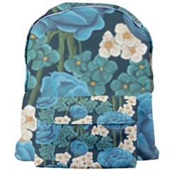 Blue Flowers Giant Full Print Backpack by goljakoff