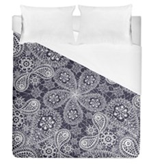 Flowers Mandala Ornament Duvet Cover (queen Size) by goljakoff