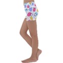 Watercolor circles. Abstract watercolor Kids  Lightweight Velour Yoga Shorts View2