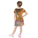 Pheonix Rising Kids  Short Sleeve Velvet Dress View2