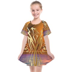 Pheonix Rising Kids  Smock Dress by icarusismartdesigns