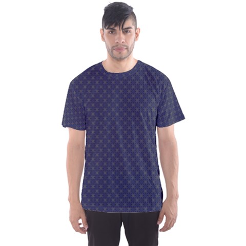 Motif Abstrait Bleu Fonce Men s Sport Mesh Tee by kcreatif