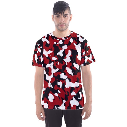 Camouflage Rouge Men s Sport Mesh Tee by kcreatif