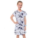 Folk floral pattern. Flowers print. Kids  Drop Waist Dress View1