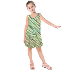 Green Leaves Kids  Sleeveless Dress by goljakoff