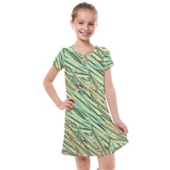 Green Leaves Kids  Cross Web Dress by goljakoff