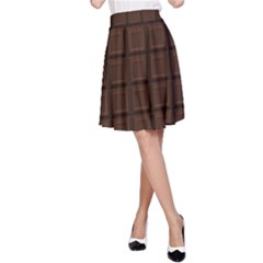 Chocolate A-line Skirt by goljakoff