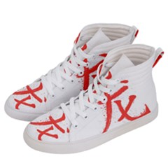 Dragon Hieroglyph Women s Hi-top Skate Sneakers by goljakoff