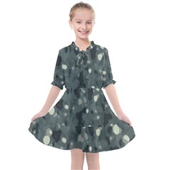 Abstract Texture Surface Print Kids  All Frills Chiffon Dress by dflcprintsclothing