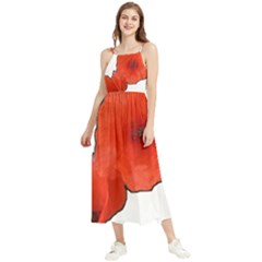 Coquelicots Fleurs Boho Sleeveless Summer Dress by kcreatif