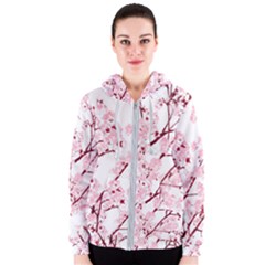 Fleurs De Cerisier Women s Zipper Hoodie by kcreatif