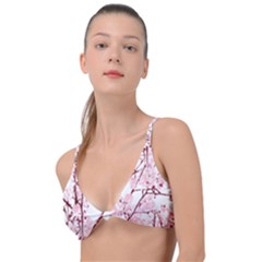 Fleurs De Cerisier Knot Up Bikini Top by kcreatif