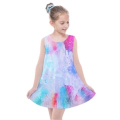 Rainbow Paint Kids  Summer Dress by goljakoff