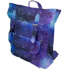 Blue Paint Buckle Up Backpack by goljakoff