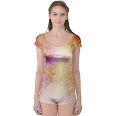 Golden Paint Boyleg Leotard  by goljakoff