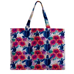 Tropical Flowers Turtles Cbdoilprincess 9a8efa63-1b6b-4226-a85c-858859e581d8 Zipper Mini Tote Bag by CBDOilPrincess1