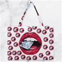 Lips Diamonds CBDOilPrincess  Df7357df-b45a-476d-b5b0-d19665f6de3f Zipper Medium Tote Bag View1