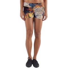 Elephant Mandala Yoga Shorts by goljakoff