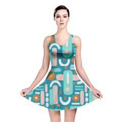 Abstract Shapes Reversible Skater Dress by SychEva