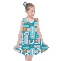 Abstract Shapes Kids  Summer Dress by SychEva