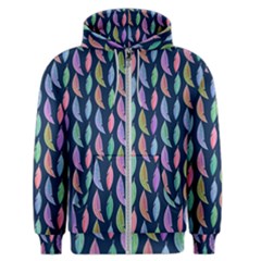 Watercolor Feathers Men s Zipper Hoodie by SychEva