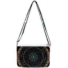 Mandala - 0008b - The Coffee Eye Double Gusset Crossbody Bag by WetdryvacsLair