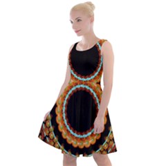 Mandala - 0009 - A Fast 24 Knee Length Skater Dress by WetdryvacsLair