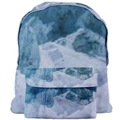 Blue Sea Waves Giant Full Print Backpack by goljakoff