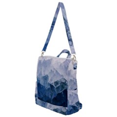 Blue Ice Mountain Crossbody Backpack by goljakoff