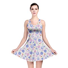 Watercolor Dandelions Reversible Skater Dress by SychEva