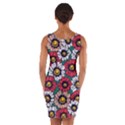 Daisy Colorfull Seamless Pattern Wrap Front Bodycon Dress View2