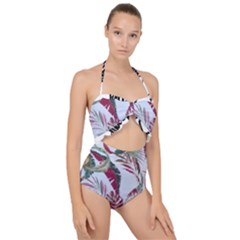 Spring/ Summer 2021 Scallop Top Cut Out Swimsuit by tracikcollection