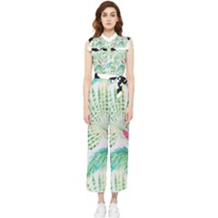  Palm Trees By Traci K Women s Frill Top Jumpsuit by tracikcollection