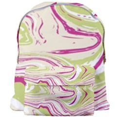 Green Vivid Marble Pattern 6 Giant Full Print Backpack by goljakoff